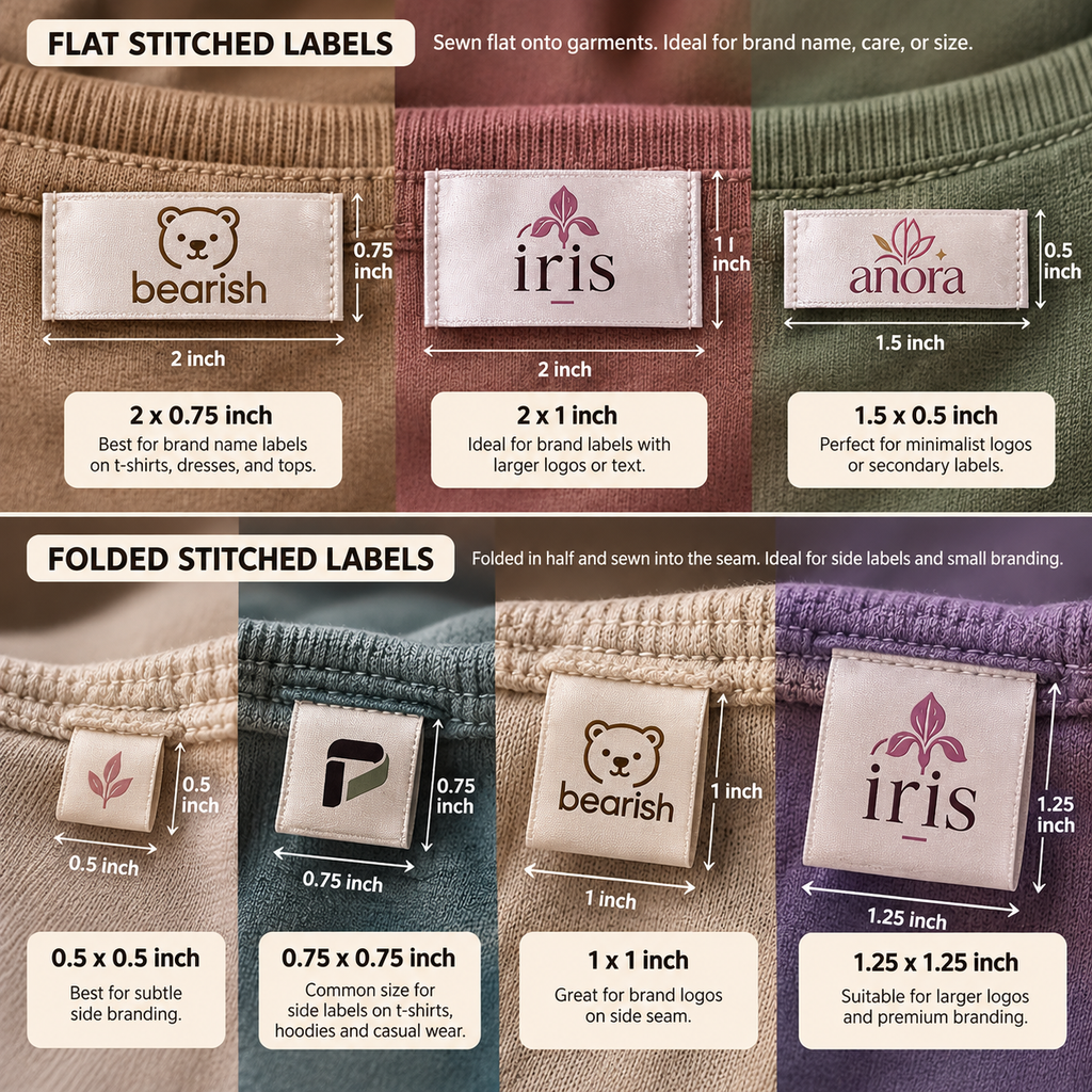 Custom Satin Printed Labels