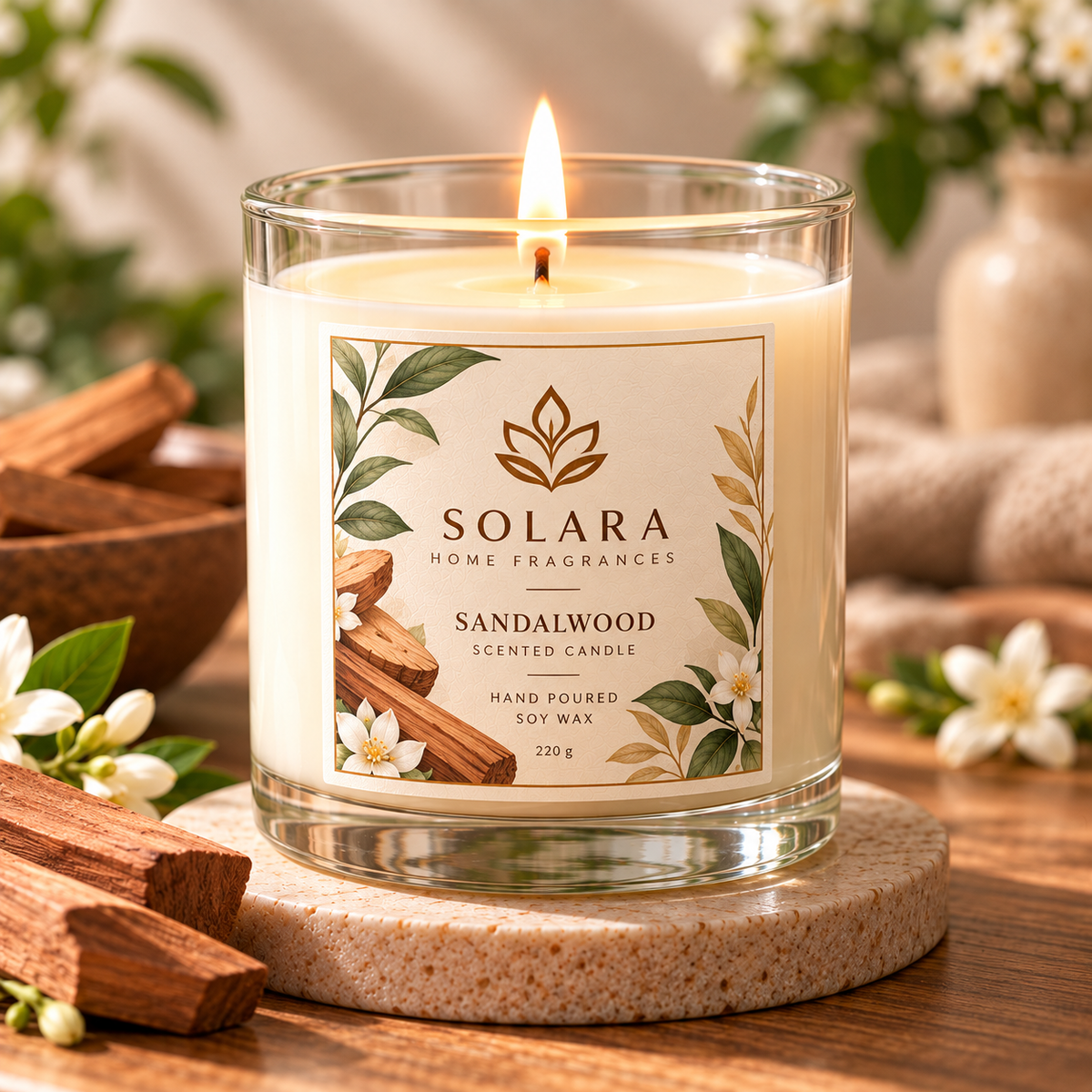 Custom Candle Label Stickers