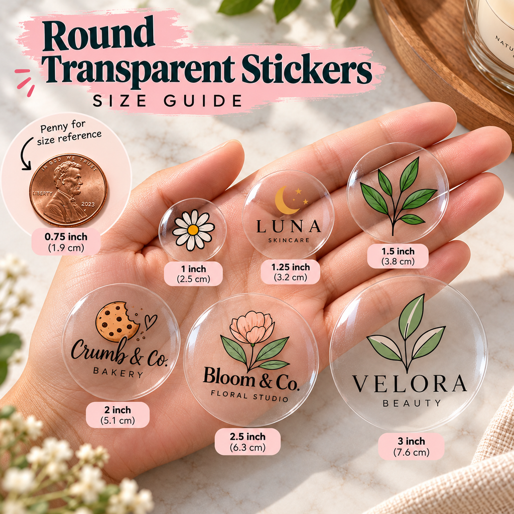 Custom Clear Round Stickers
