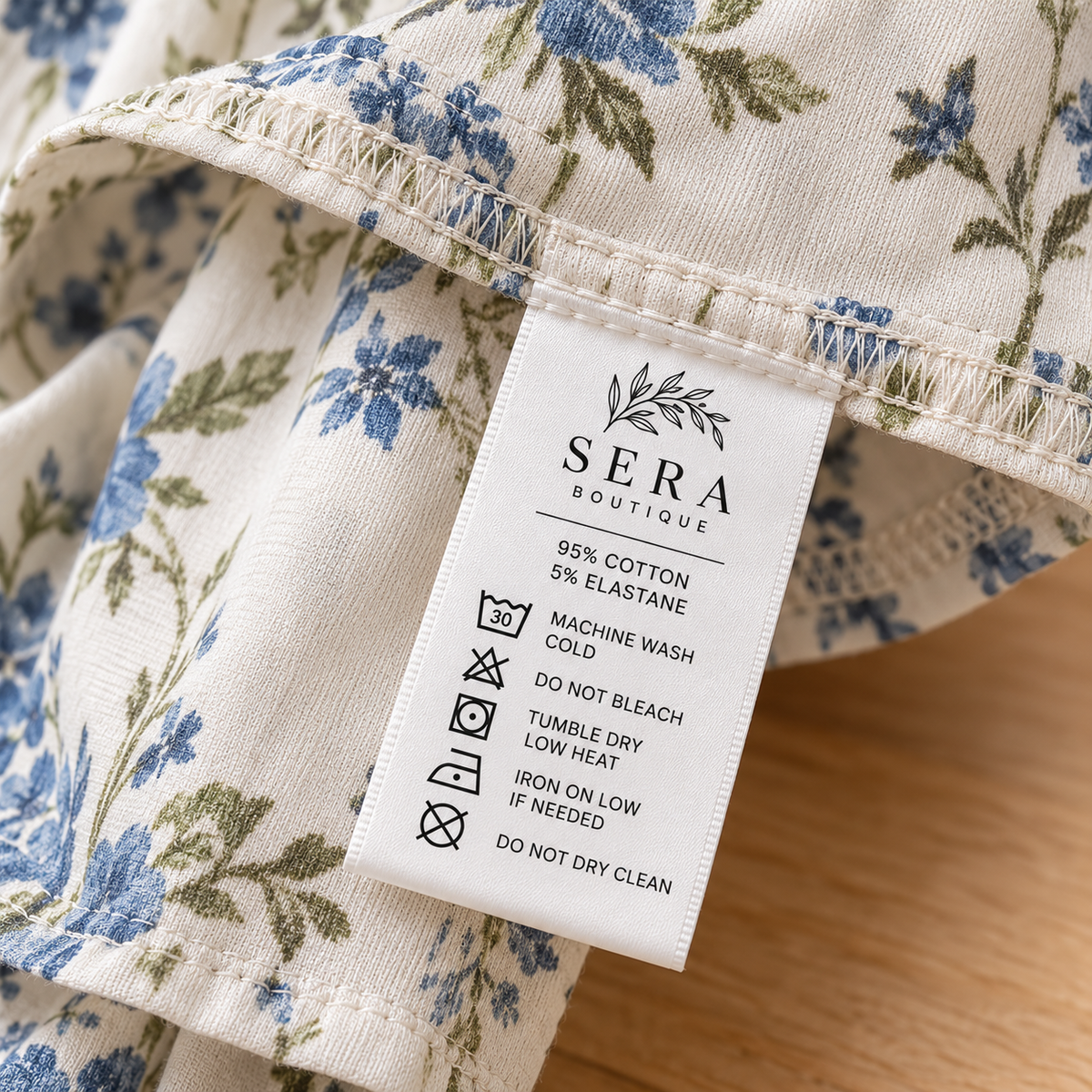Custom Wash Care Labels for Clothing