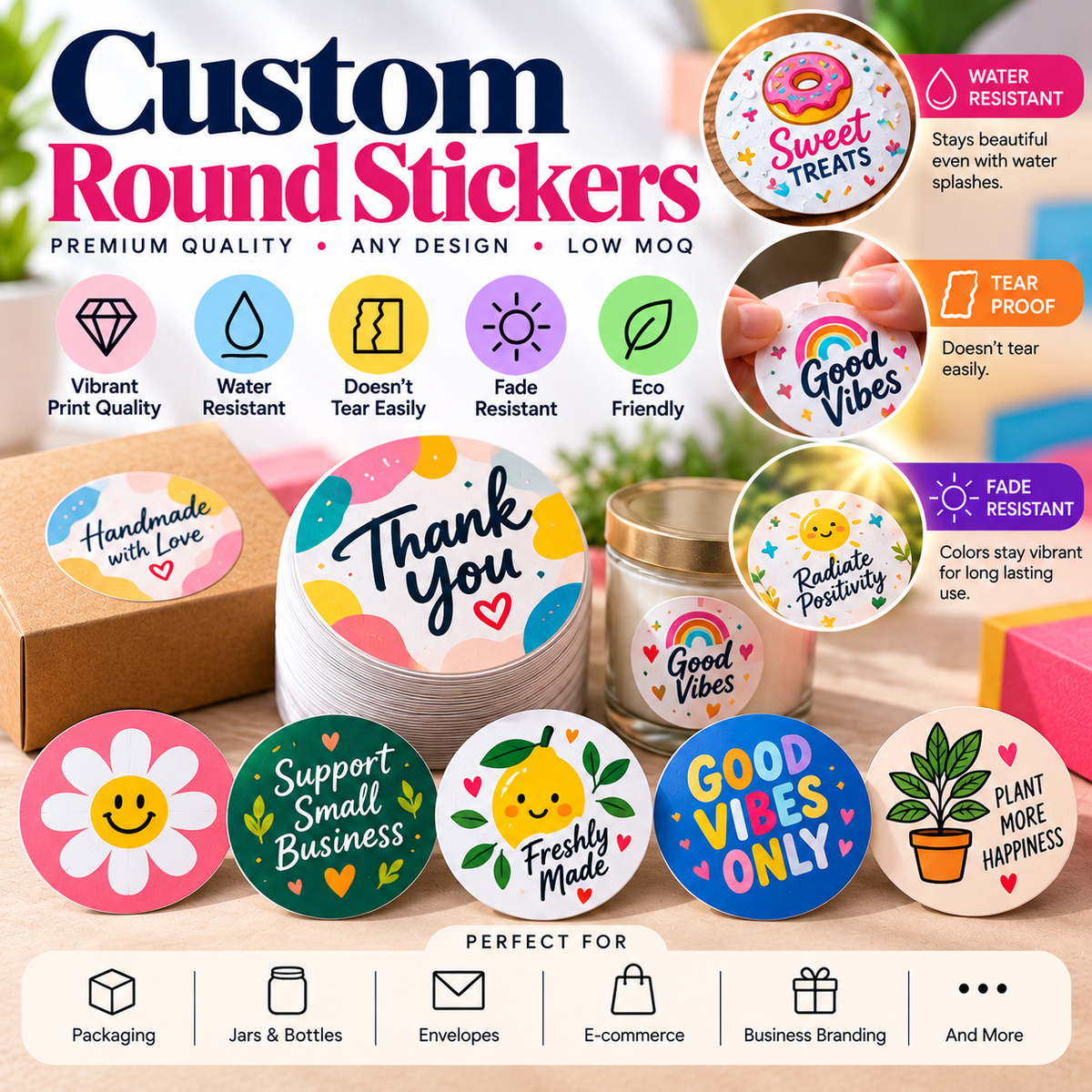 Custom Round Stickers